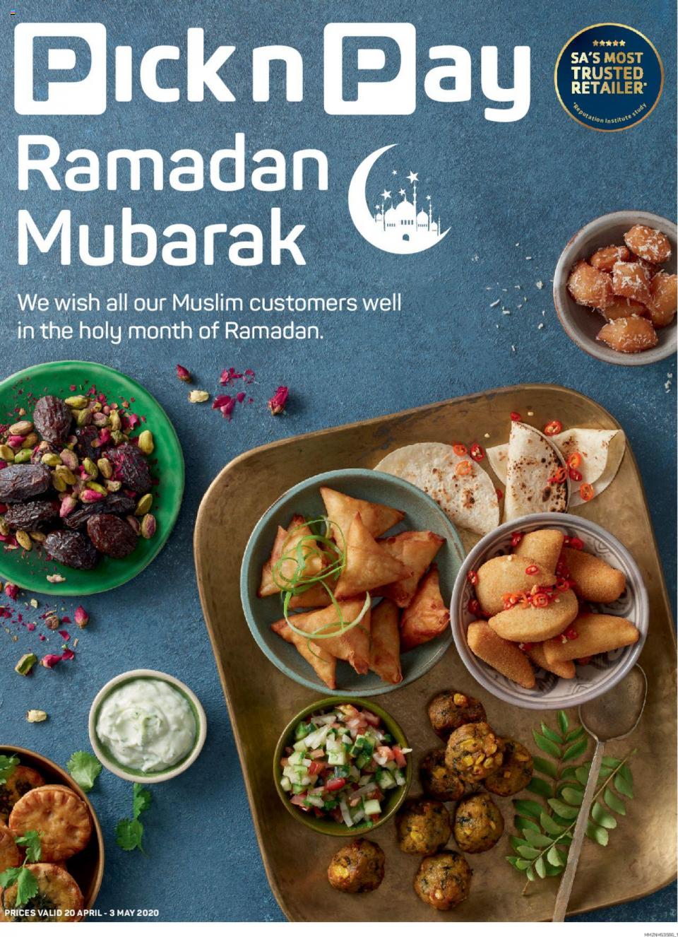 Pick n Pay Specials Ramadan Mubarak 20 April 2020