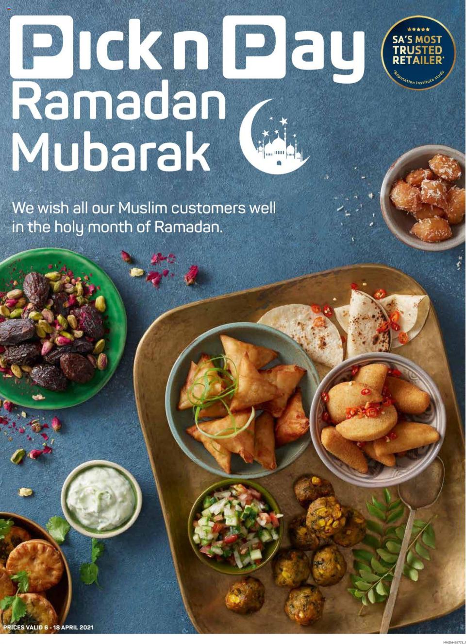 Pick n Pay Specials Ramadan Sale 6 – 18 April 2021