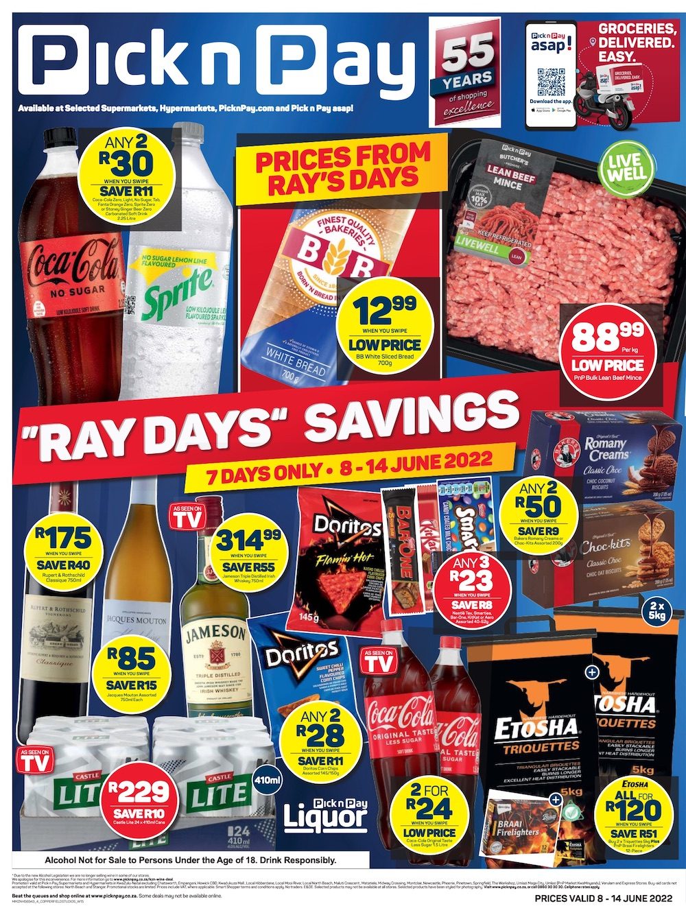 Pick n Pay Specials Ray Days 8 – 14 June 2022