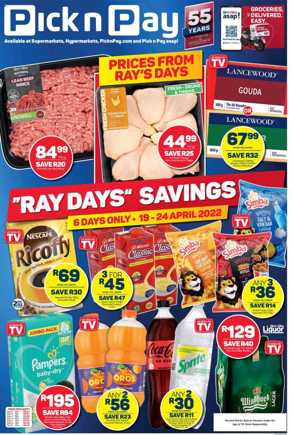 Pick n Pay Specials Ray Days Savings 19 – 24 April 2022