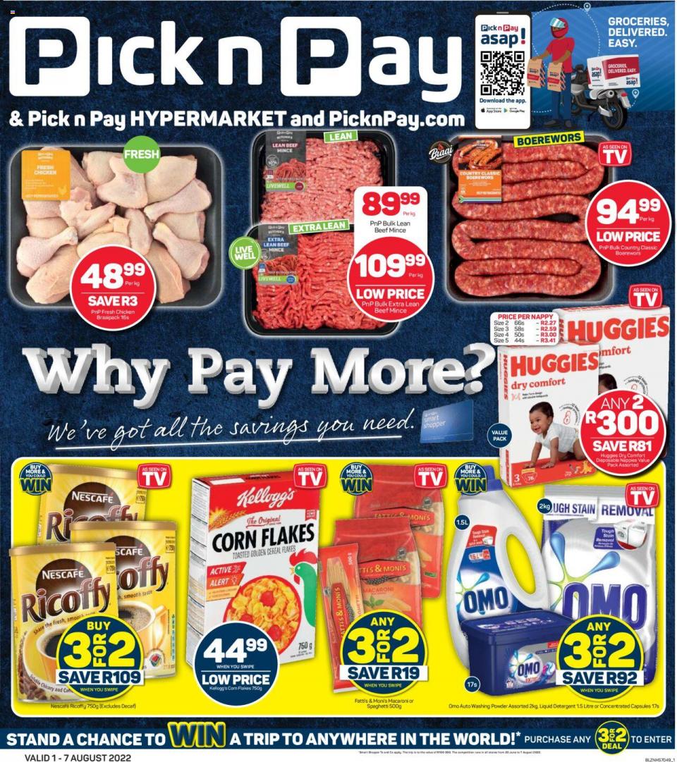 Pick n Pay Specials Specials Why Pay More 1 – 7 August 2022