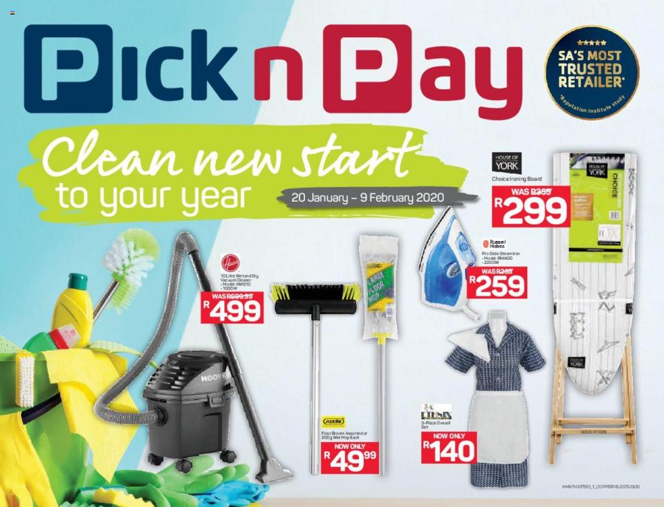 Pick n Pay Specials Spring Clean Catalogue 20 January 2020