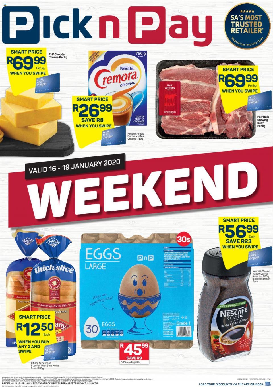 Pick n Pay Specials This Weekend 17 January 2020