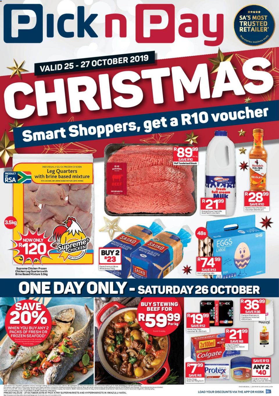 Pick n Pay Specials This Weekend 25 October 2019
