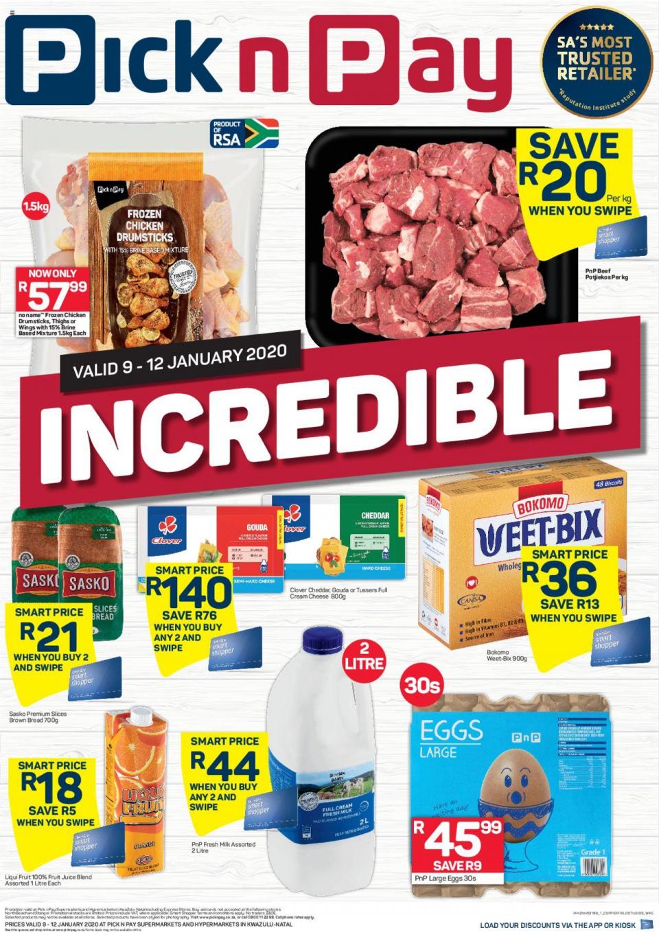 Pick n Pay Specials This Weekend 9 January 2020
