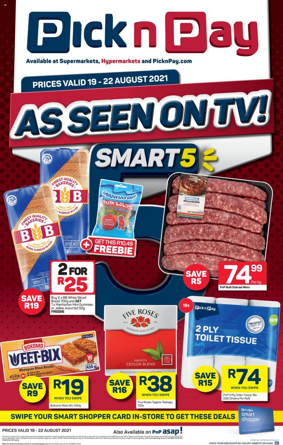 Pick n Pay Specials Weekend Deals 19 – 22 August 2021