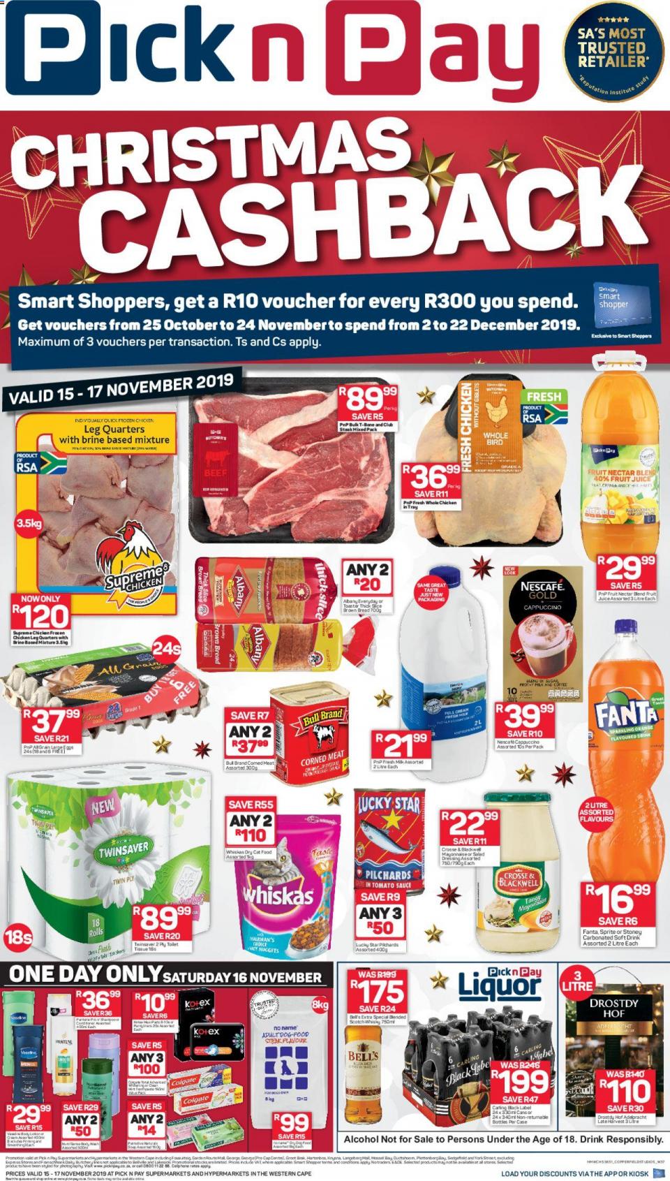 Pick N Pay Specials Western Cape This Weekend 15 November 2019