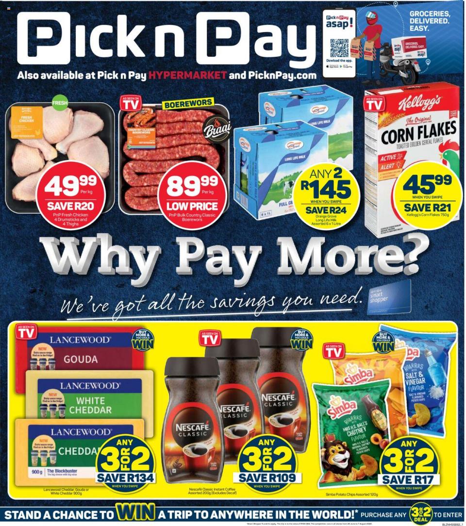Pick n Pay Specials Why Pay More 4 – 10 July 2022