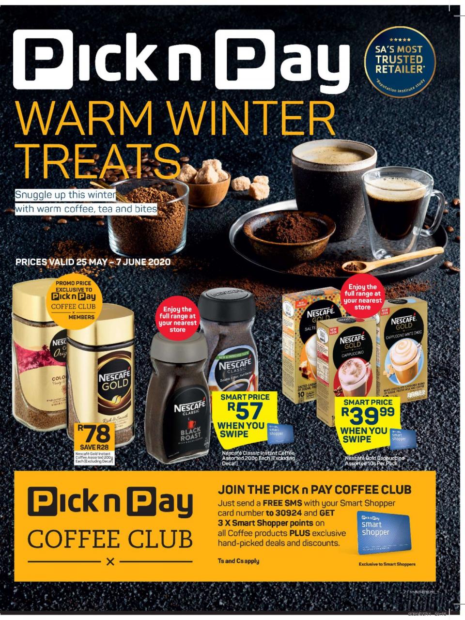 Pick n Pay Specials Winter Beverages 25 May 2020