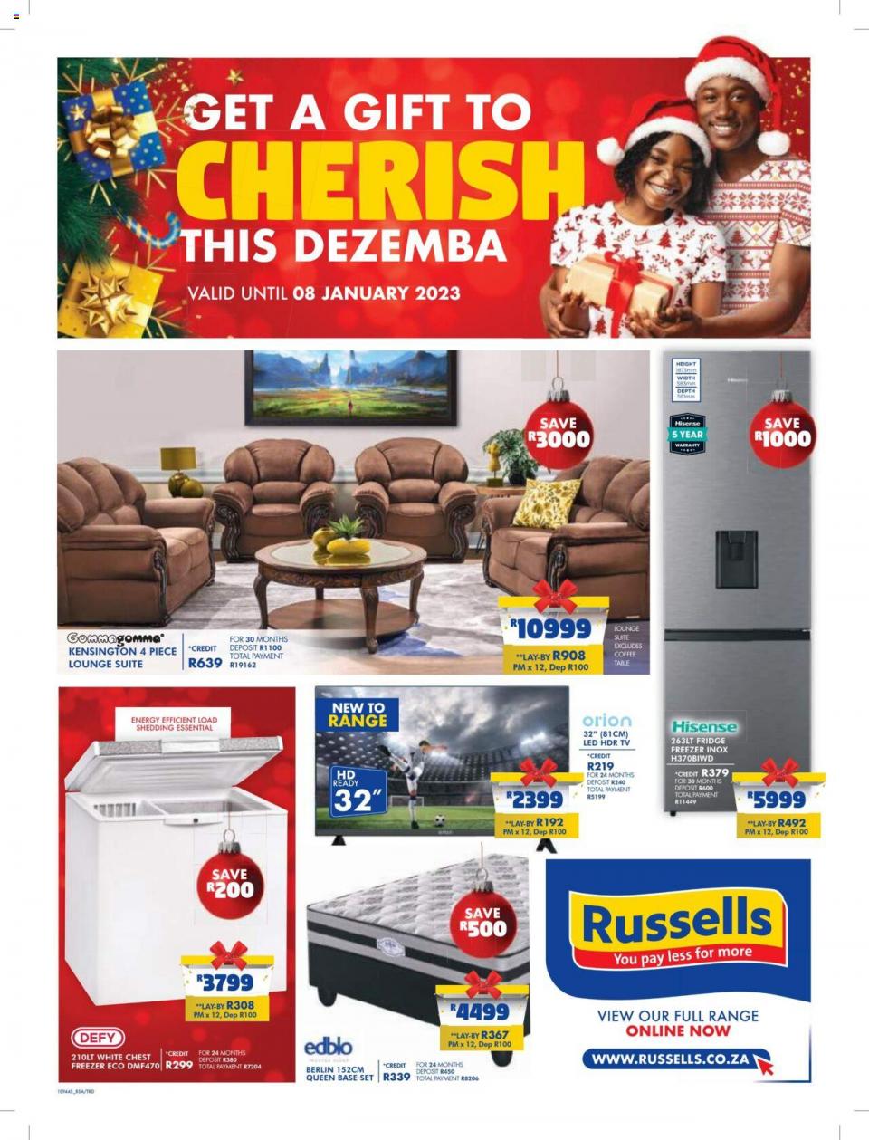 Russells Catalogue 5 Dec 2022 Russells Specials Christmas Deals