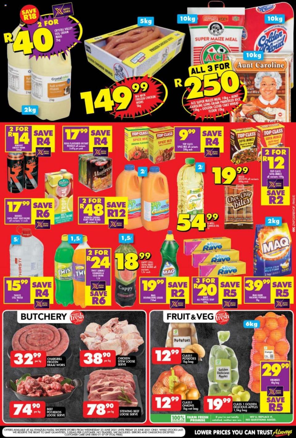 Shoprite Specials 23 June 2021 | Shoprite Catalogue | 3-Day Low Price