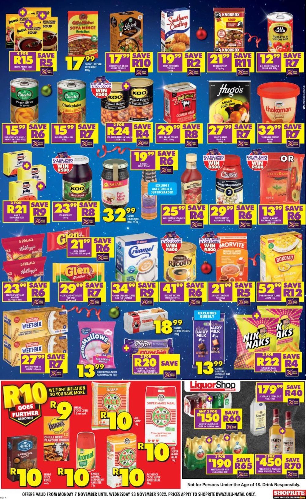 Shoprite Specials 7 Nov 2022 | Shoprite Catalogue | Early Christmas Sales