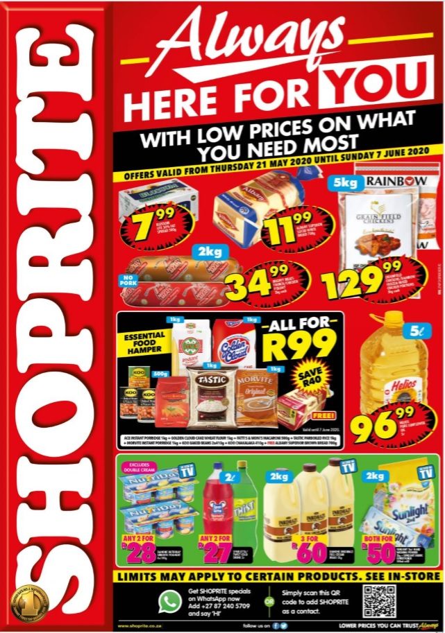 Shoprite Specials Always Here For You 21 May 2020
