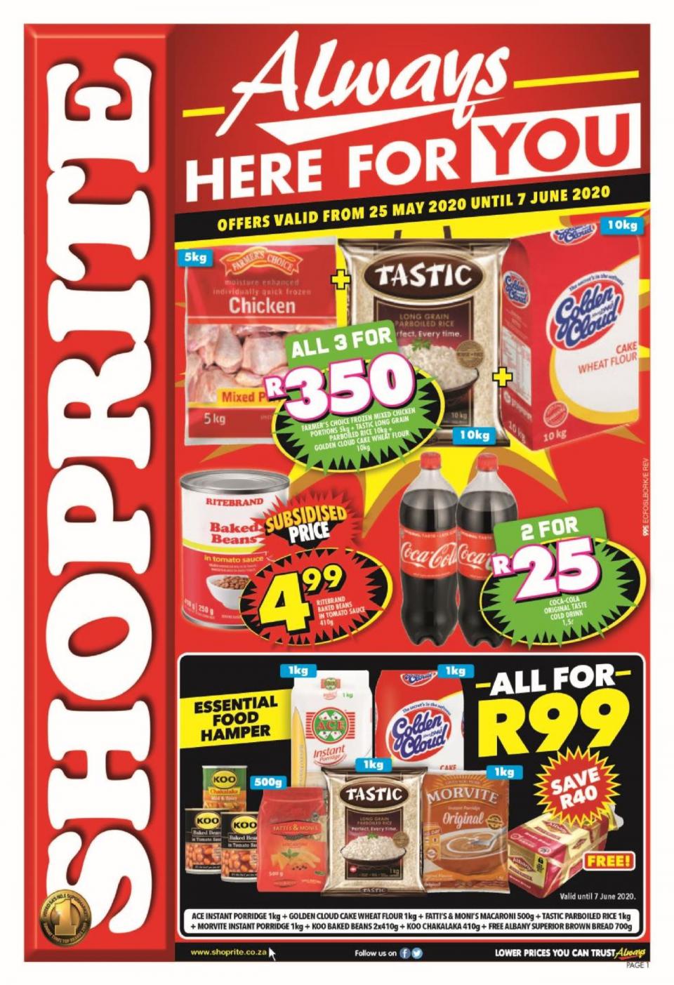 Shoprite Specials Always Here For You 25 May 2020