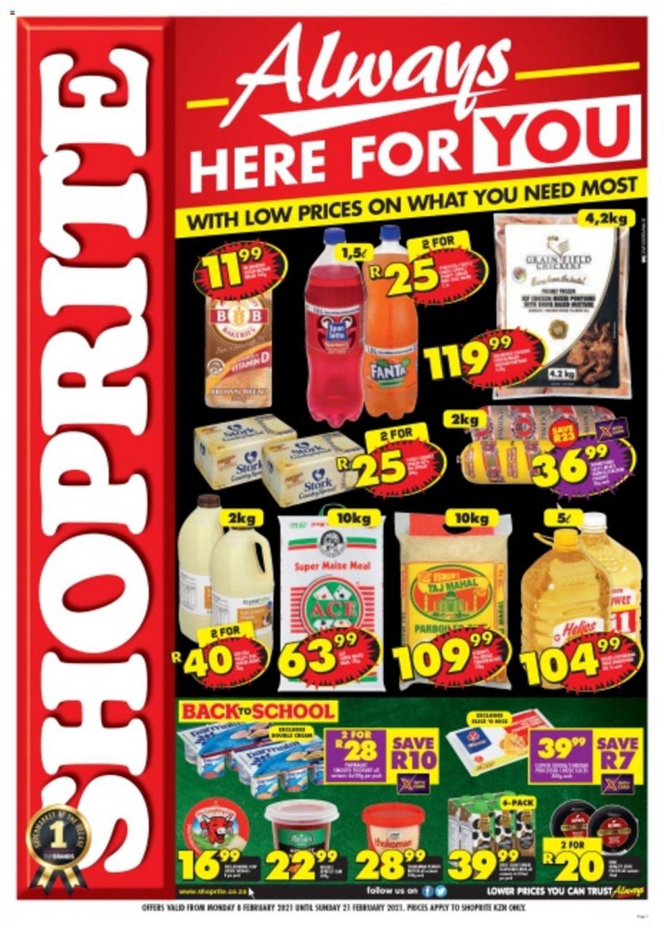 Shoprite Specials Always Here For You 8 February 2021