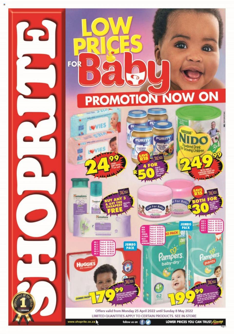 Shoprite Specials Baby Promotion 25 Apr – 8 May 2022