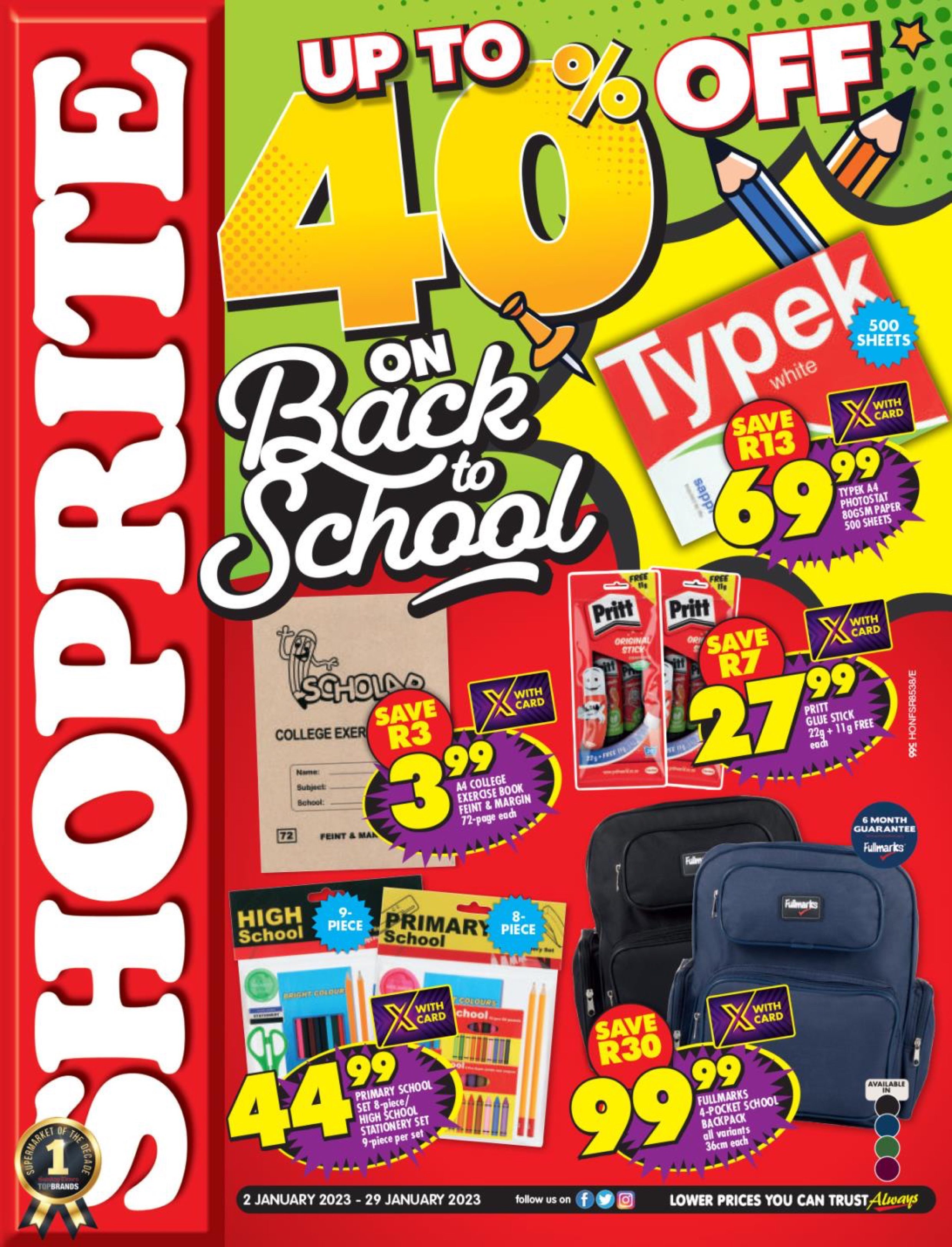 Shoprite Specials Back to School 2023 Shoprite Catalogue 2023
