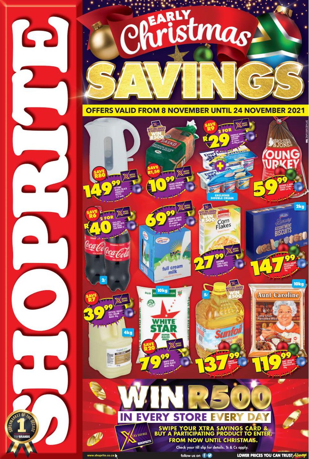 Shoprite Specials Early Christmas Savings 8 – 24 Nov 2021