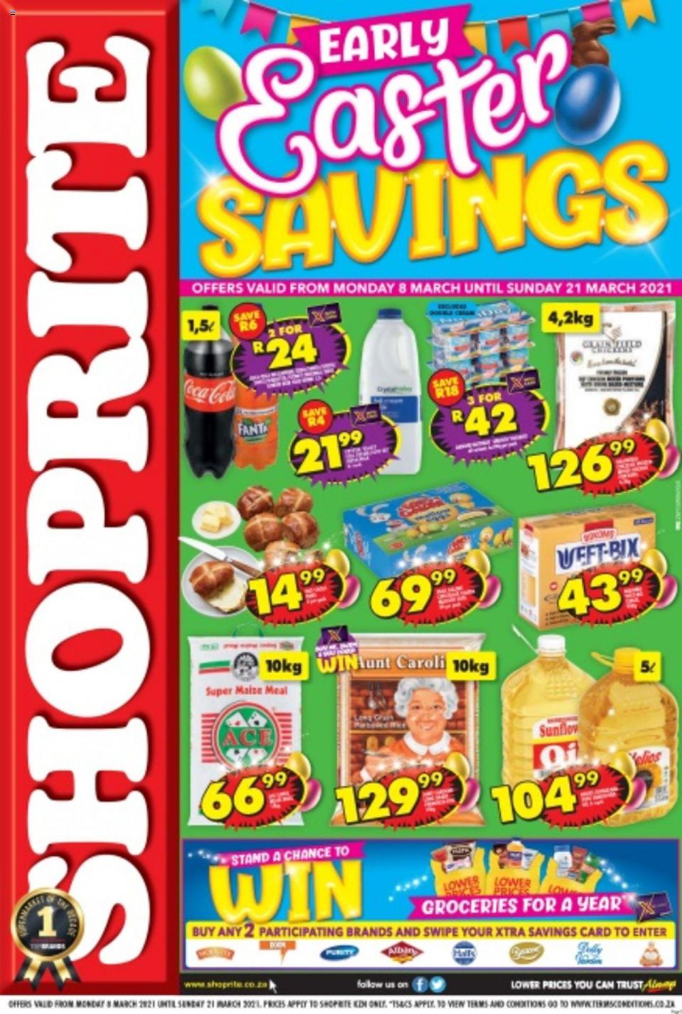Shoprite Specials Early Easter Savings 8 March 2021