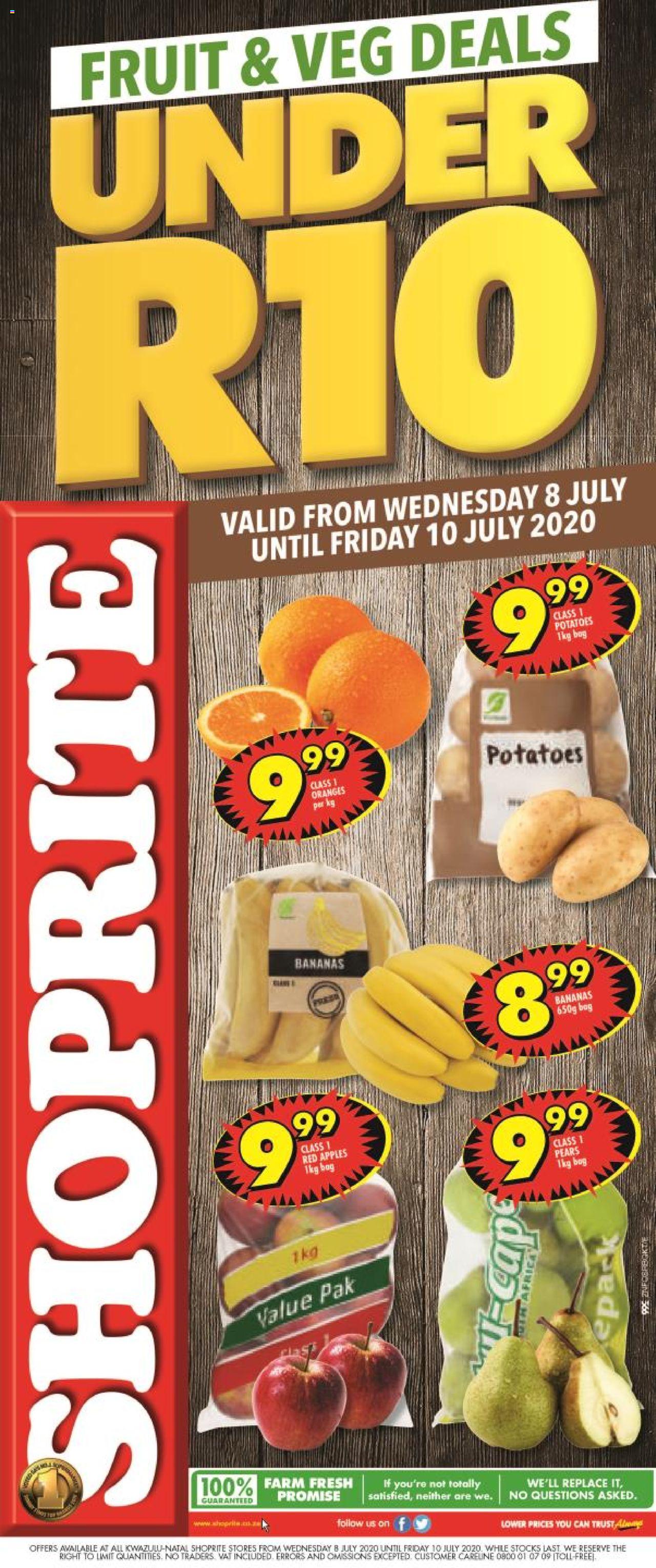 Shoprite Specials Fruit and Veg Deals 8 July 2020