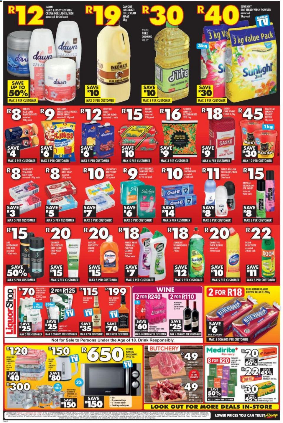 Shoprite Specials Great North Black Friday 15 November 2019