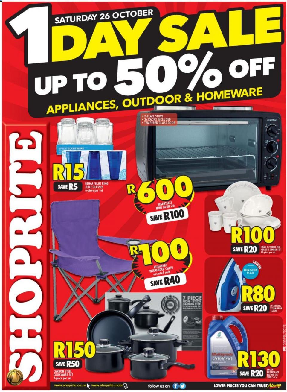 Shoprite Specials Great North One Day Deals 26 October 2019