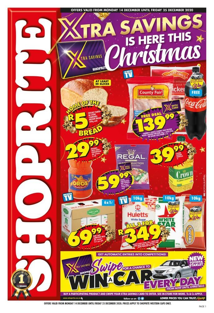 Shoprite Specials Grocery 14 December Shoprite Specials Christmas