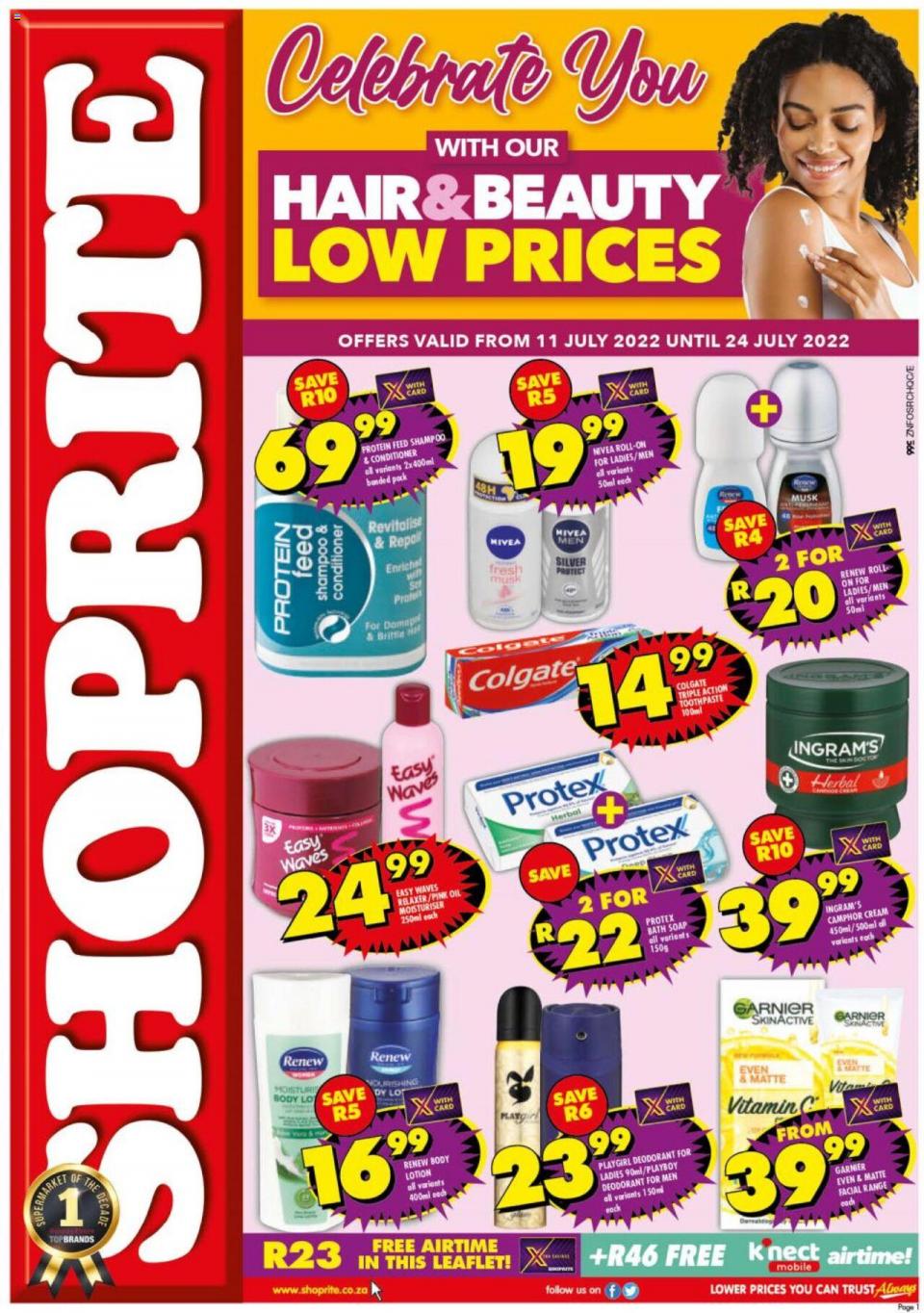Shoprite Specials Hair & Beauty 11 – 24 July 2022