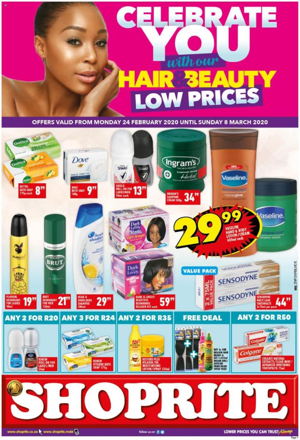 Shoprite Specials Hair & Beauty Promotion 26 February 2020