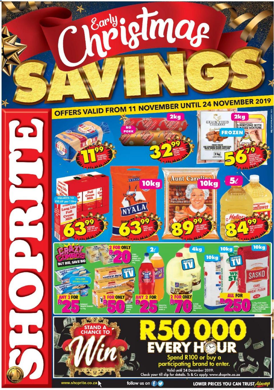 Shoprite Specials KwaZulu-Natal Early Christmas Savings 11 November 2019