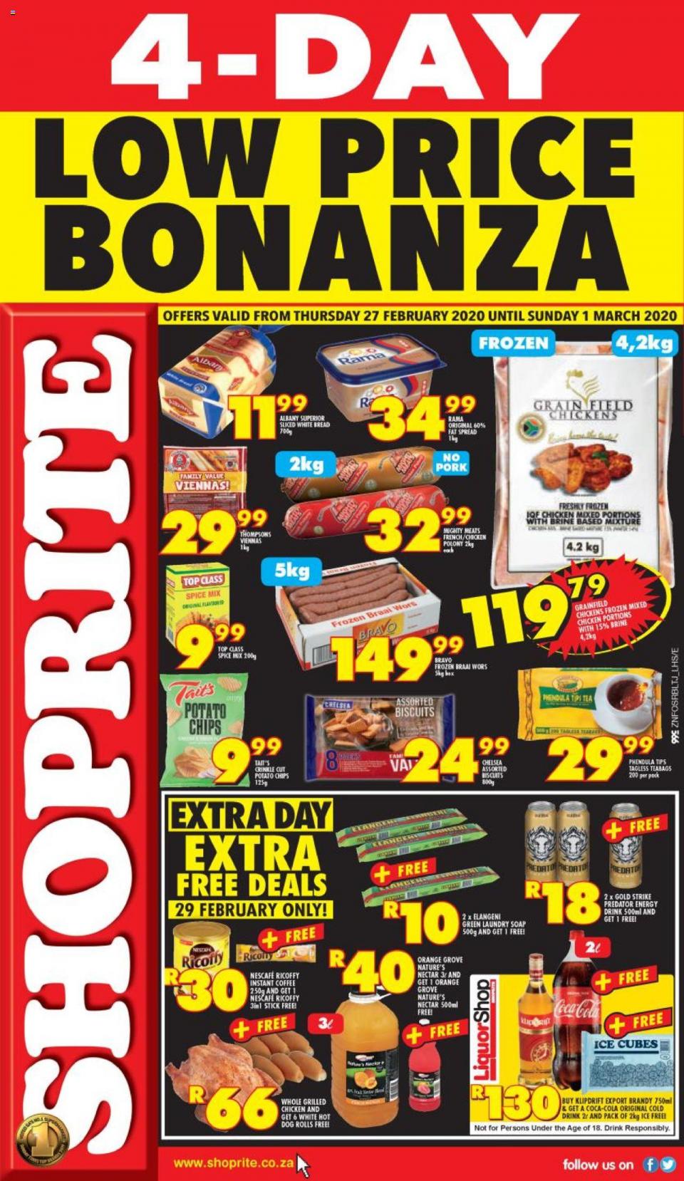Shoprite Specials Low Price Bonanza 27 February 2020