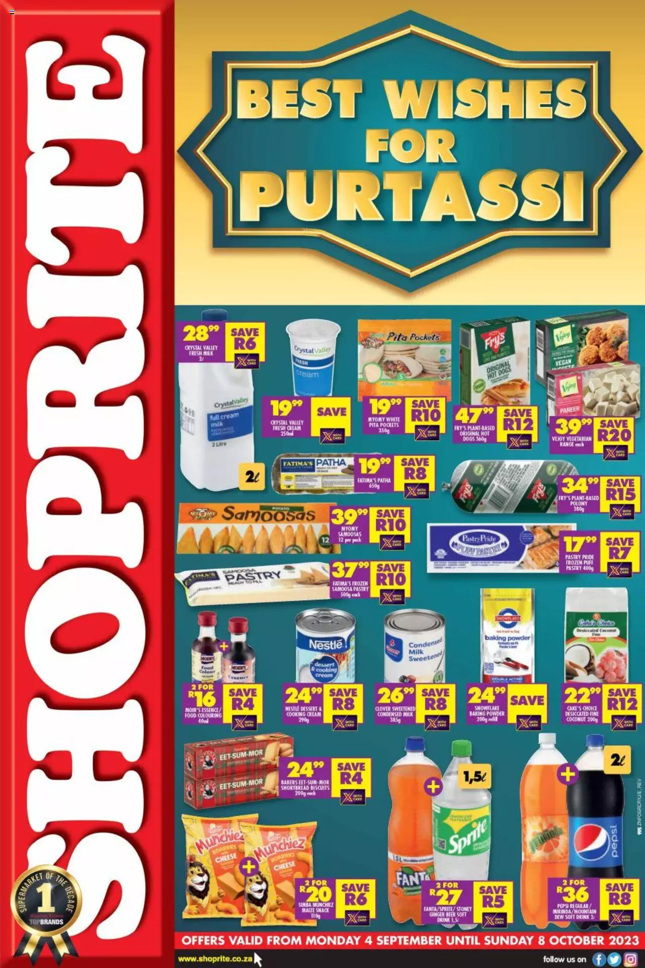 Shoprite Specials Purtassi Xtra Savings 4 – 8 September 2023