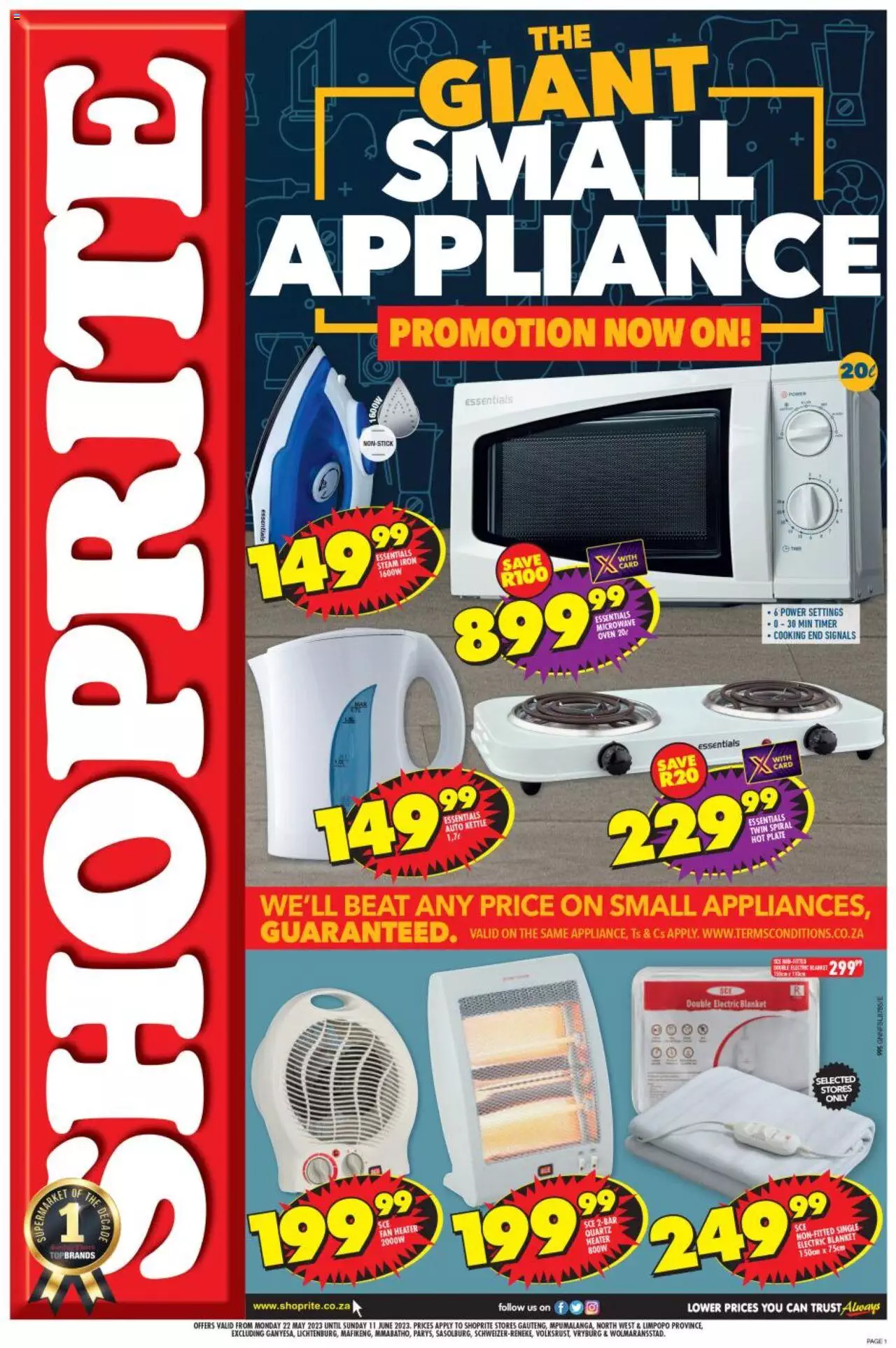 Shoprite Specials Winter Favourites 22 May – 11 June 2023