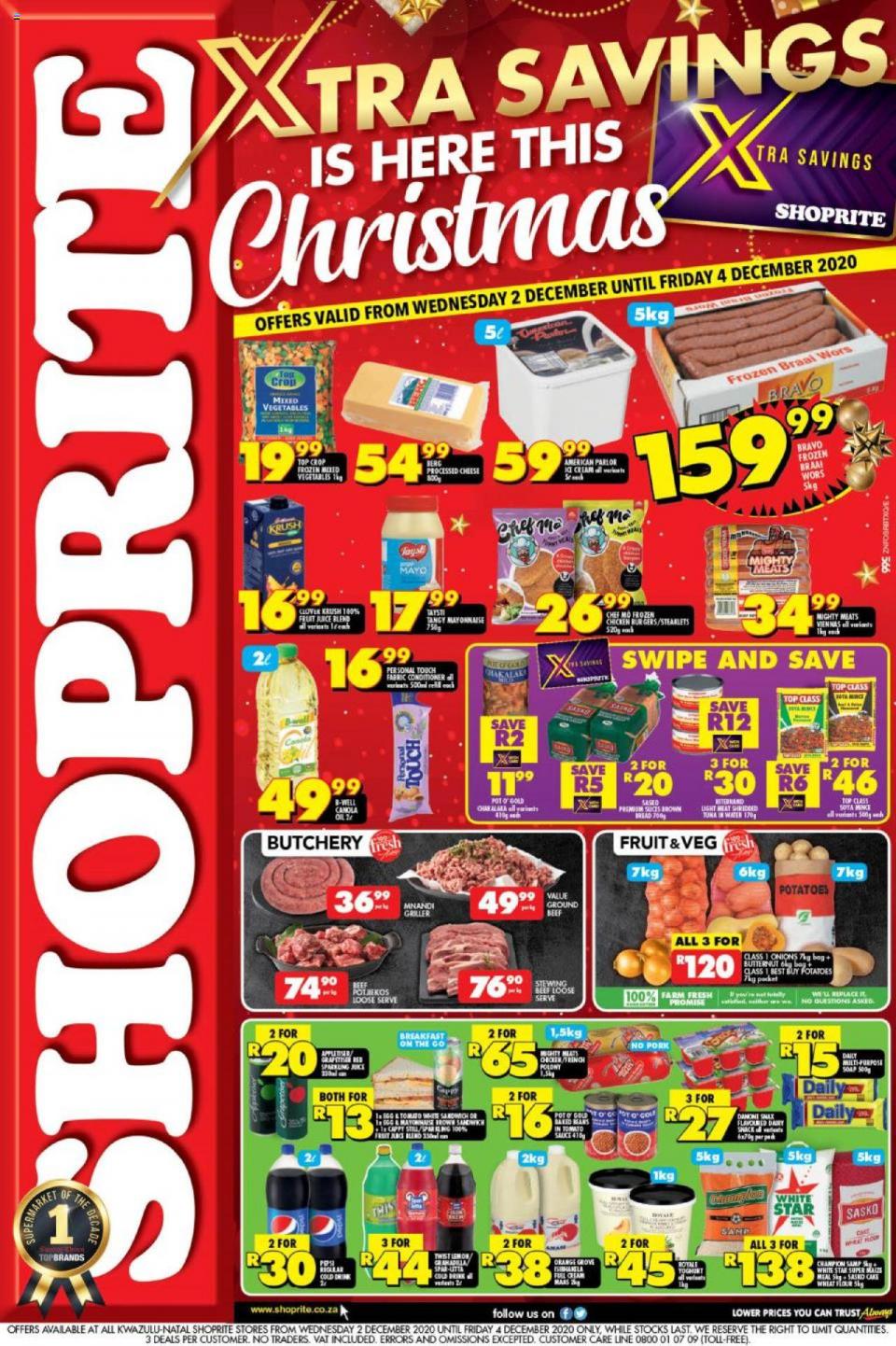 Shoprite Specials Xtra Savings Is Here This Christmas 2 December 2020