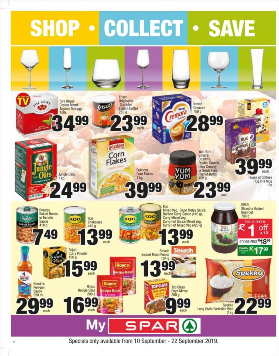 Spar Specials 10 September 2019 - Gauteng