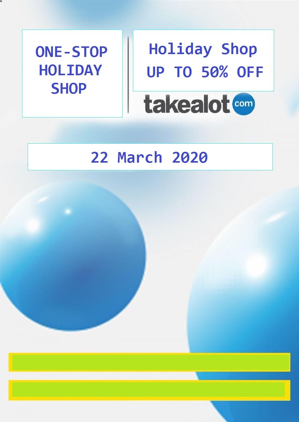 Takealot Specials Holiday Shopping Sale 22 March 2020