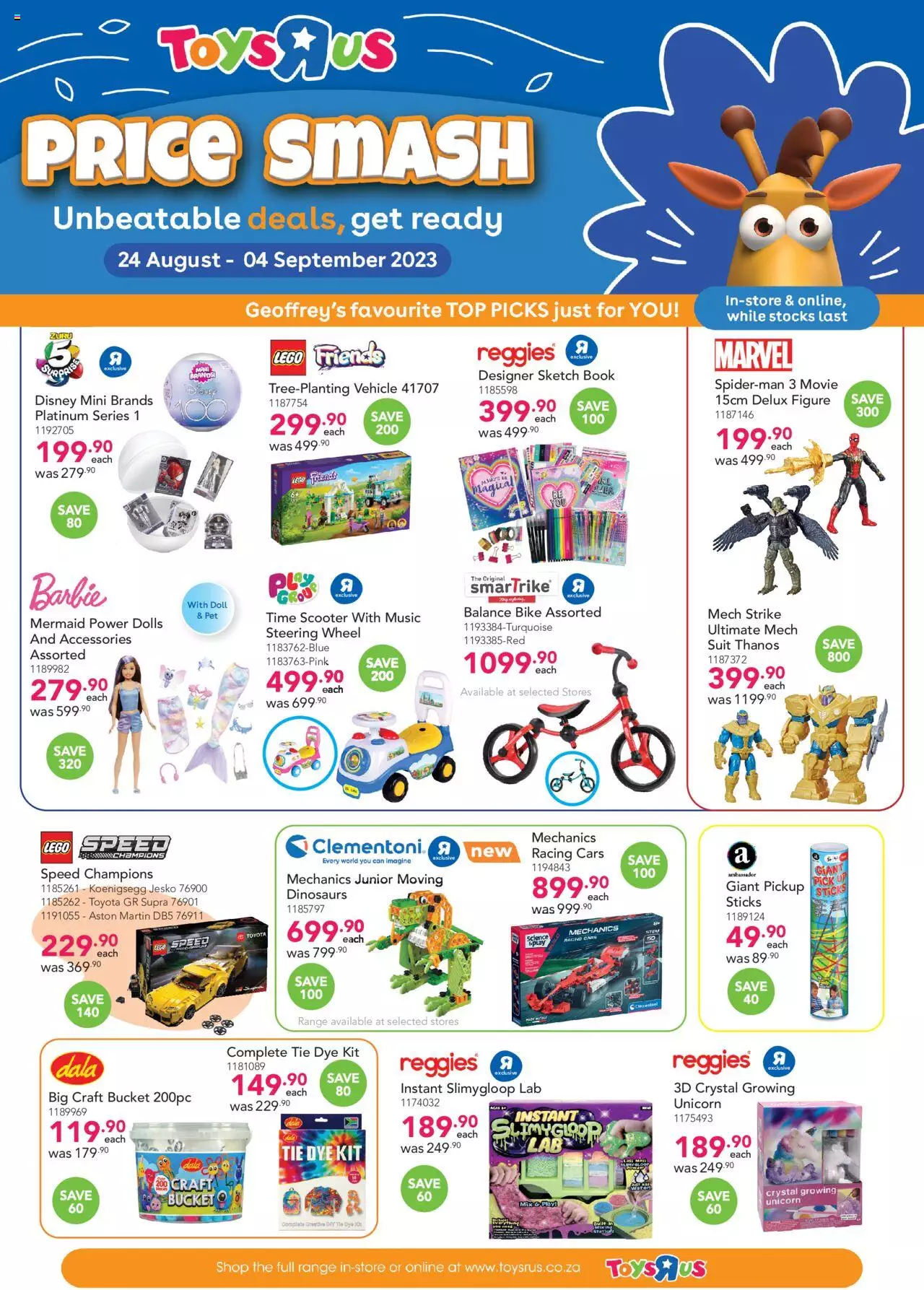 Toys R Us Specials 24 August – 4 September 2023