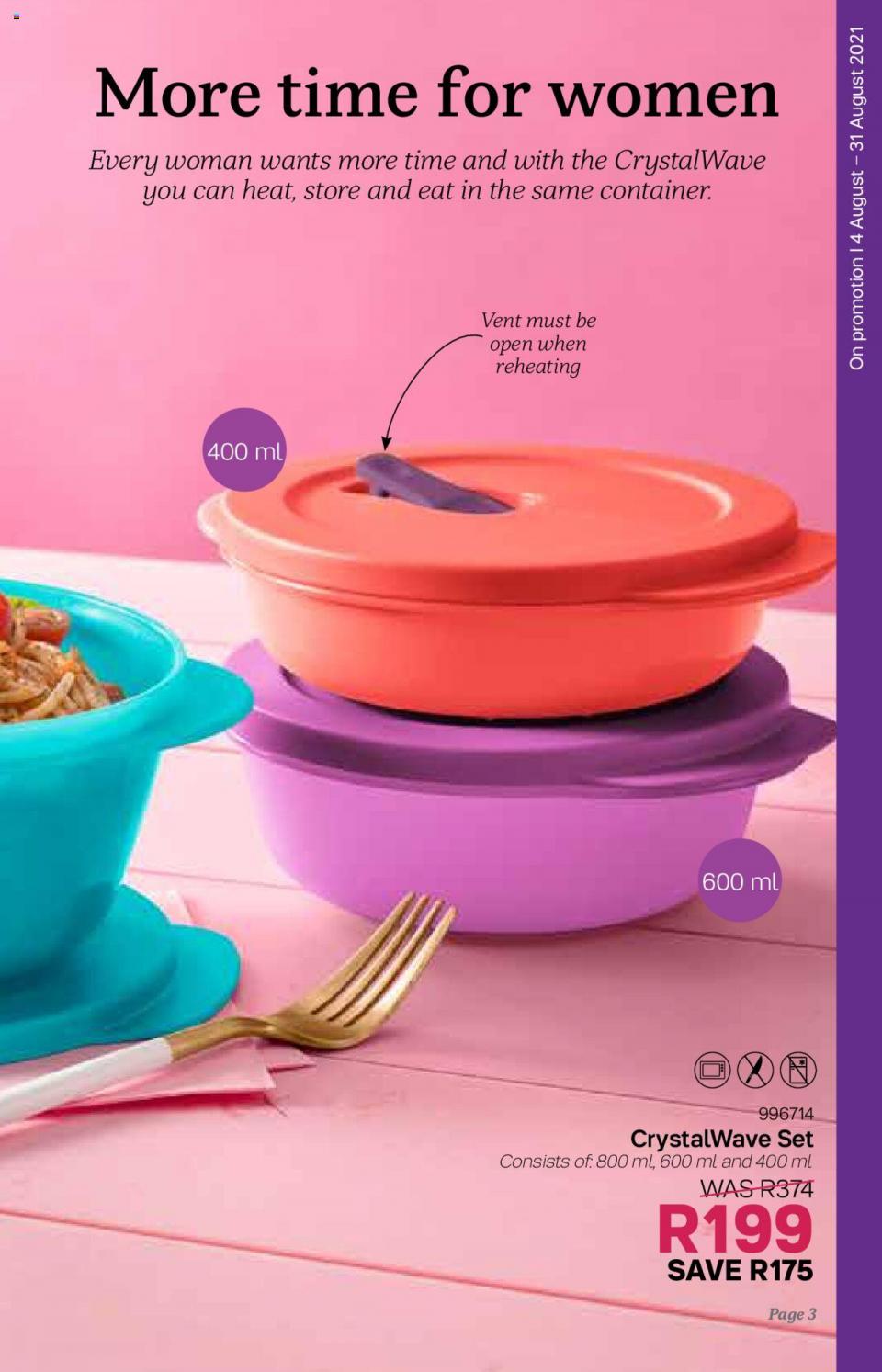 Tupperware Specials 4 August 2021 Tupperware Catalogue South Africa