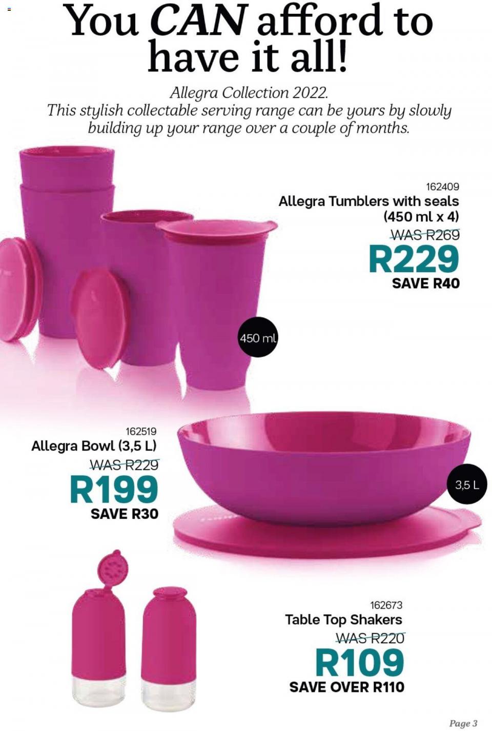 Tupperware Specials 6 April 2022 Tupperware Catalogue South Africa