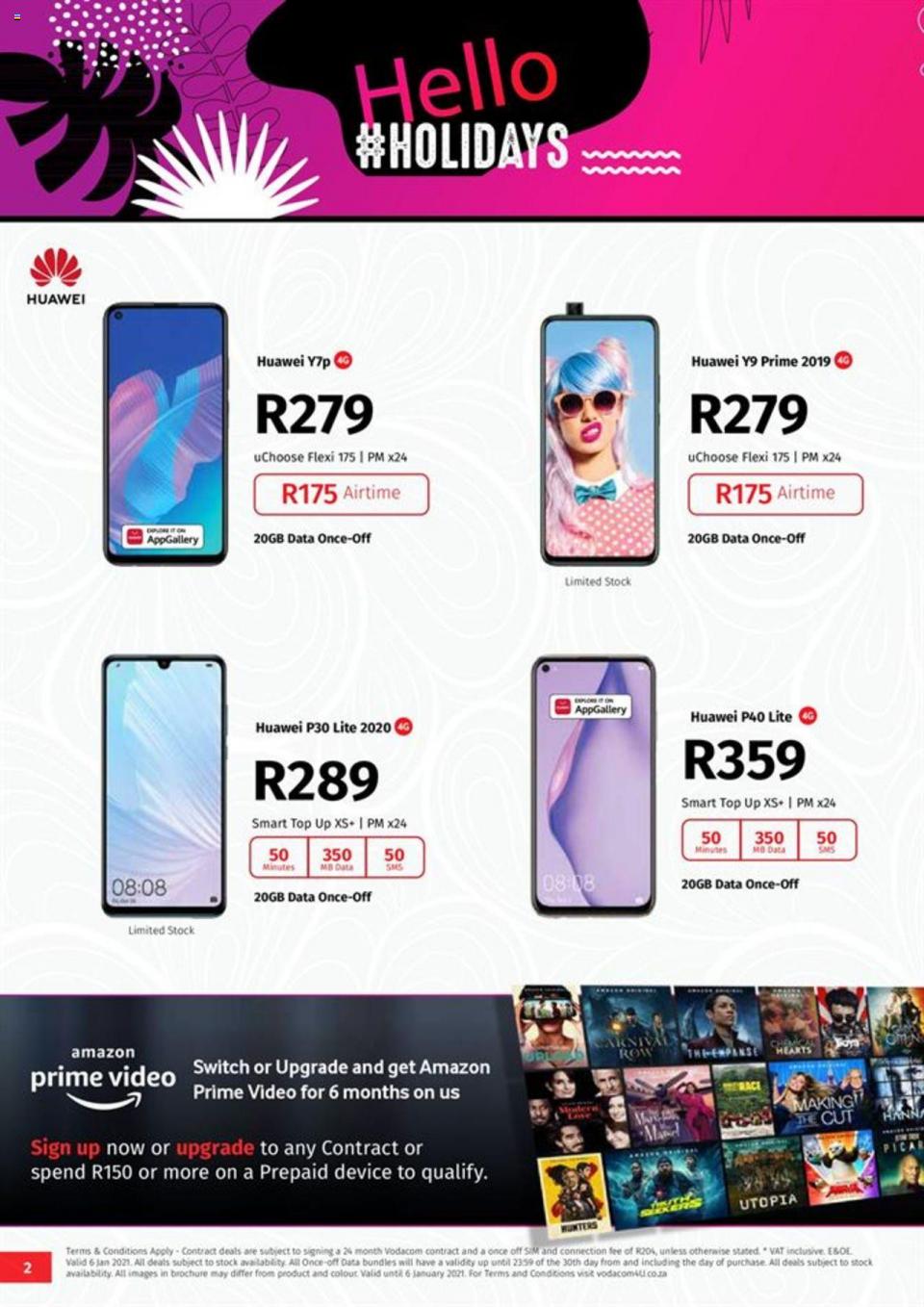 Vodacom Specials 7 December 2020 | Vodacom Catalogue | Smartphones