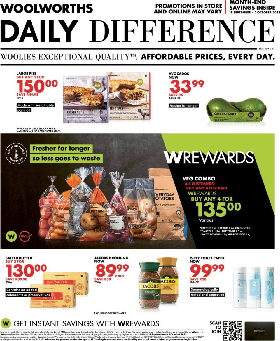 Woolworths Specials 19 Sep – 2 Oct 2022