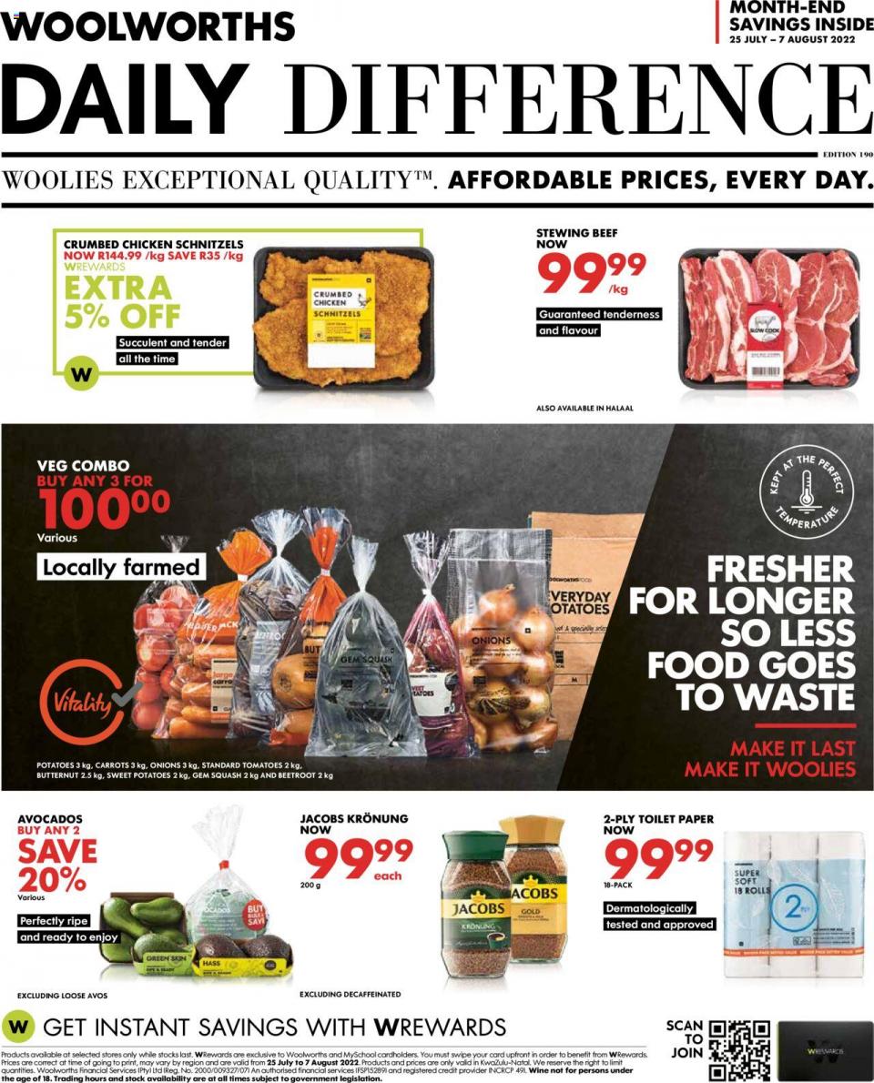 Woolworths Specials 25 Jul – 7 Aug 2022