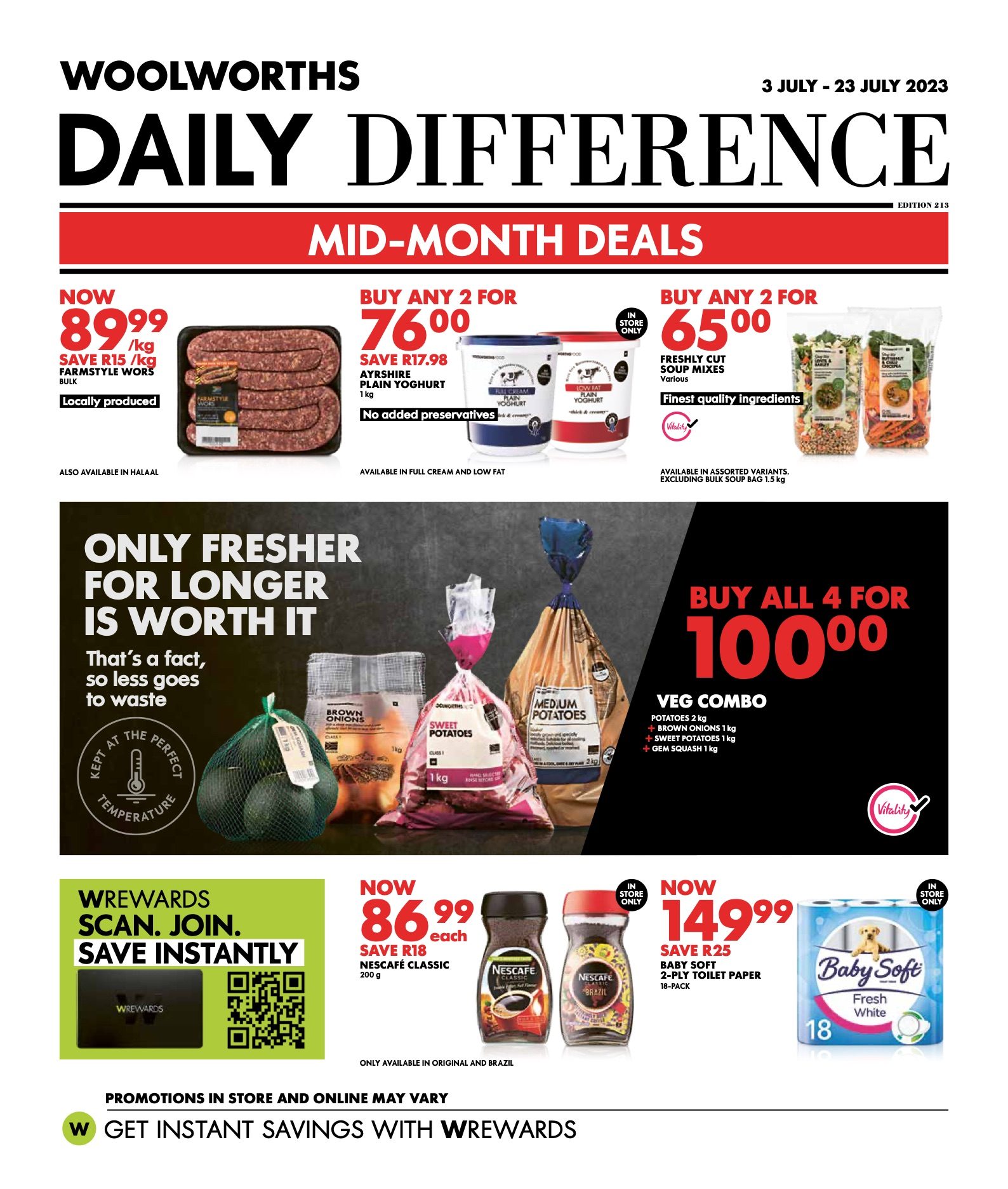 Woolworths Specials 3 – 23 July 2023