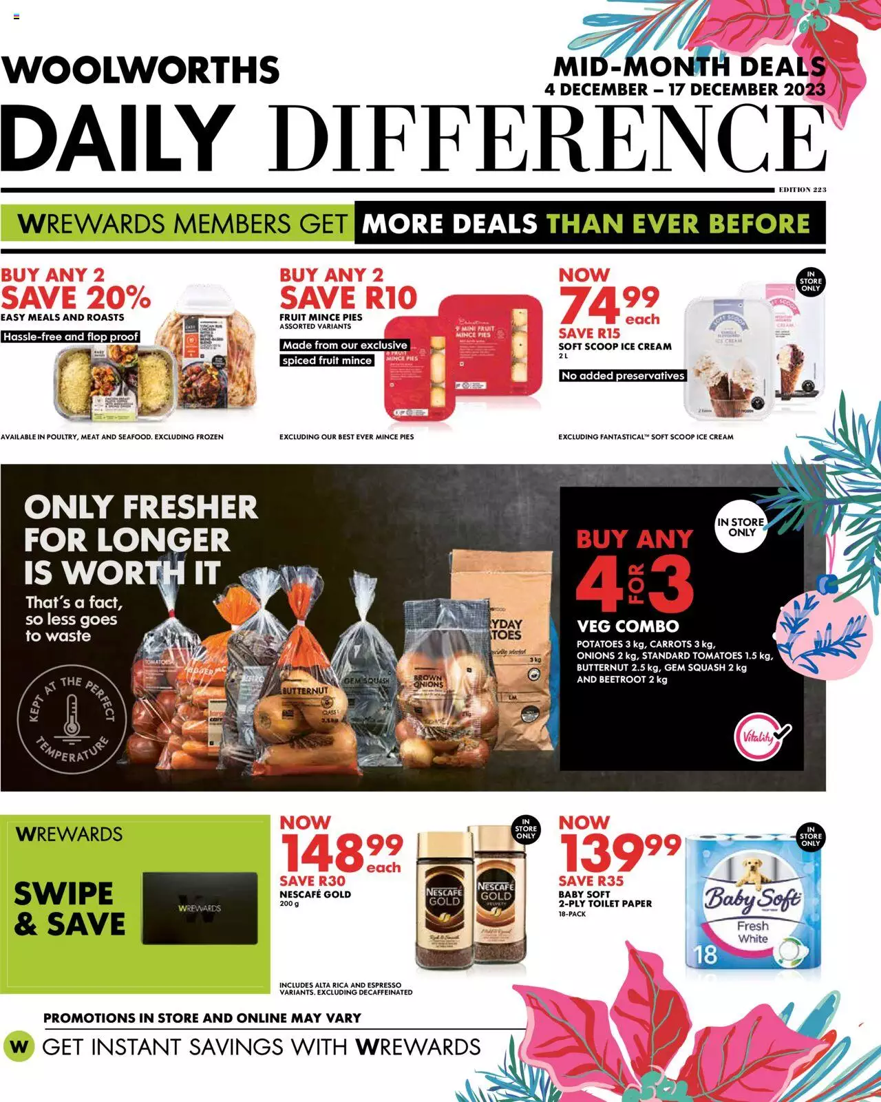 Woolworths Specials 4 – 17 December 2023