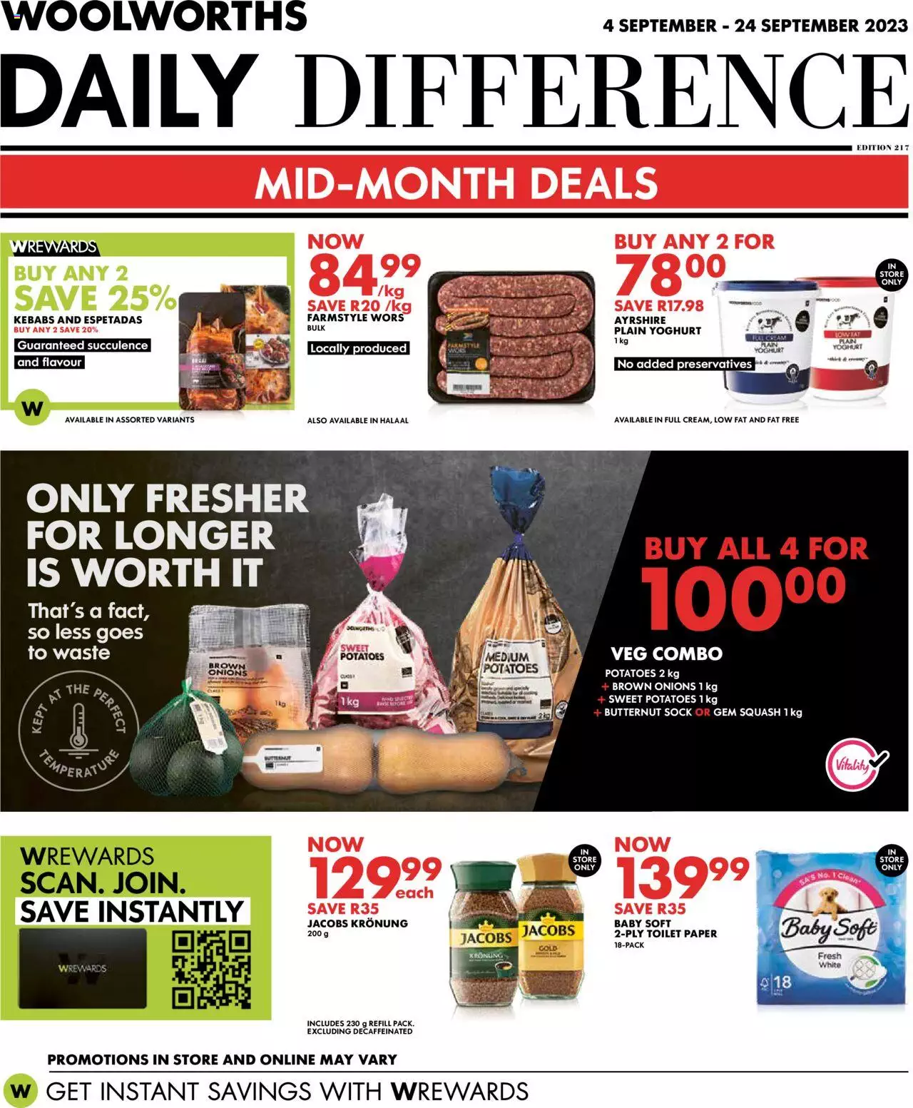 Woolworths Specials 4 – 24 September 2023