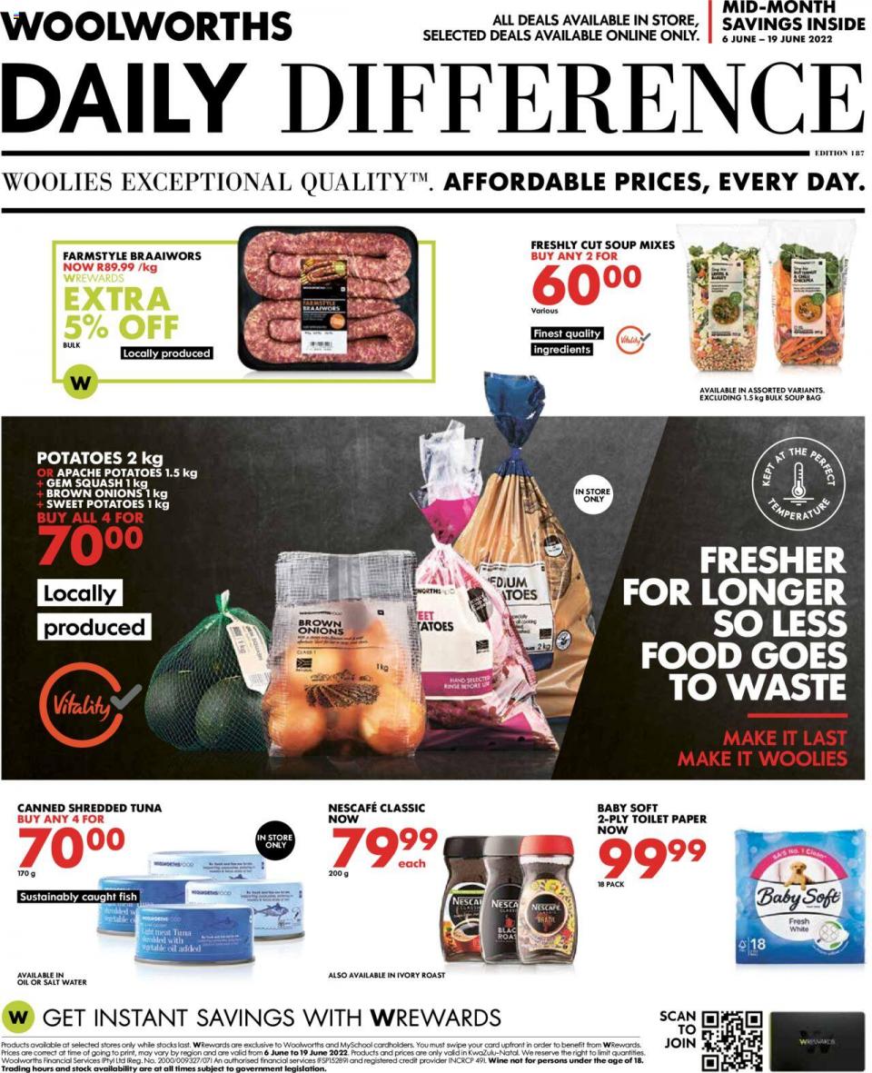 Woolworths Specials 6 – 19 June 2022
