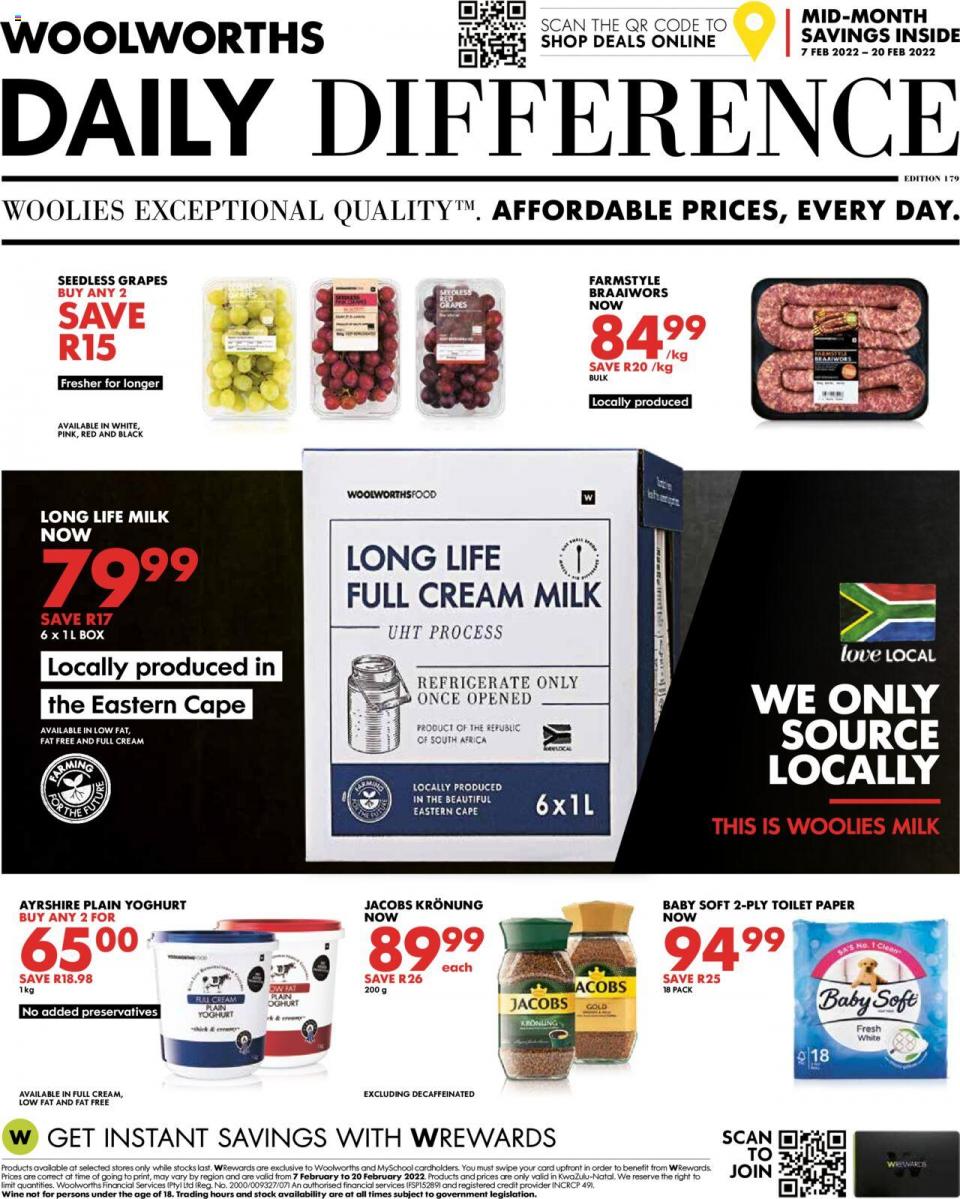 Woolworths Specials 7 – 20 February 2022