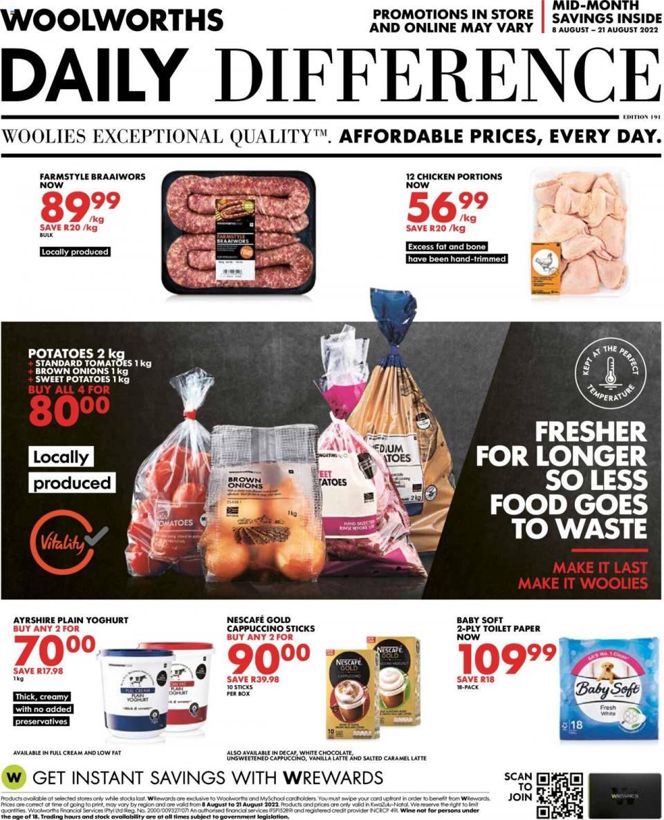 Woolworths Specials 8 – 21 August 2022
