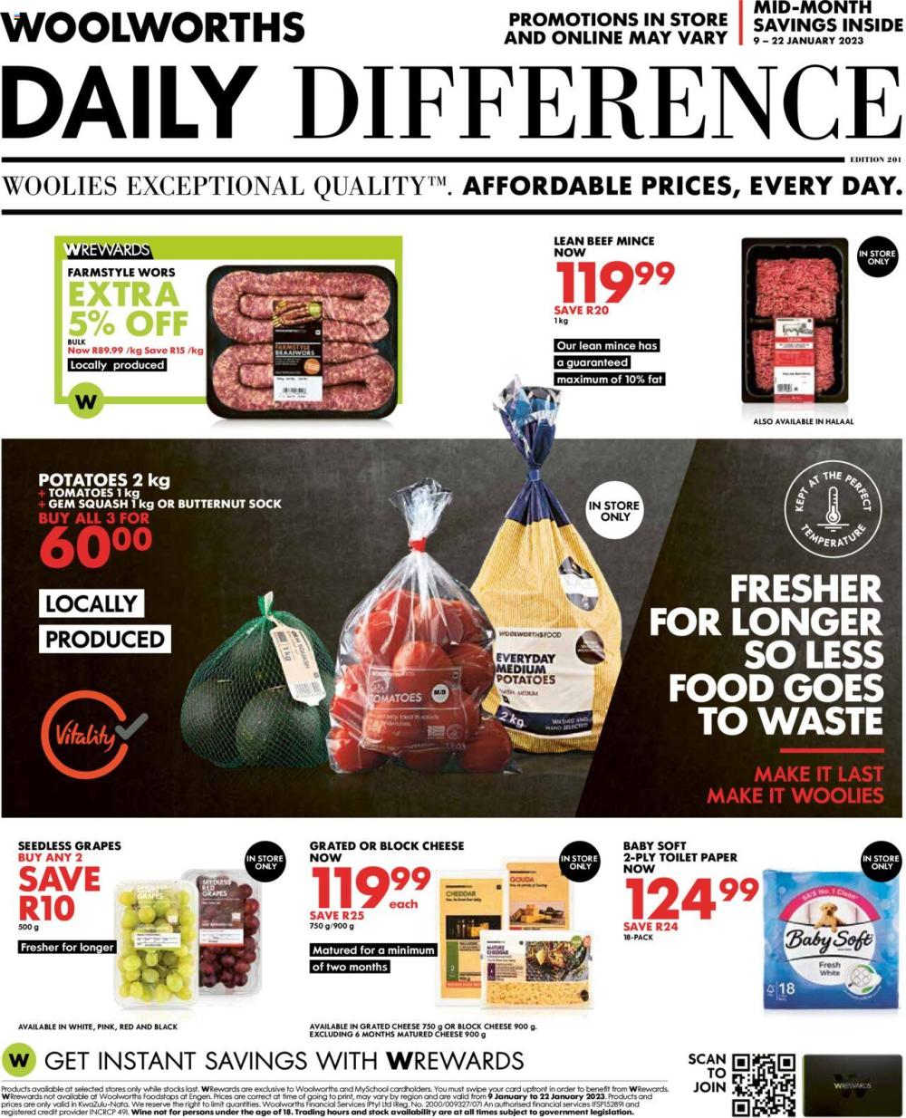 Woolworths Specials 9 – 22 January 2023