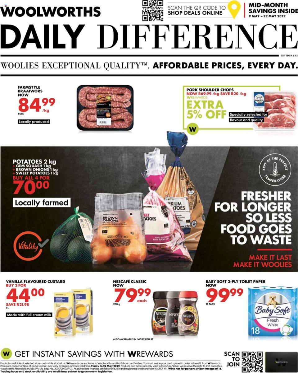 Woolworths Specials 9 – 22 May 2022